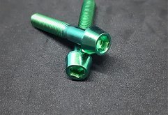 Ti-Suspension Bremsen Schrauben Titan 2x grün M6x35 NEU Ahead Post Mount