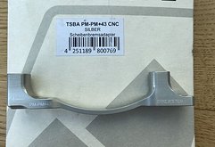 Trickstuff CNC Bremsadapter PM-PM +43 silber