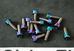 Ti-Suspension Fox 36 Titan Leitungshalter Schraube oilslick NEU