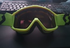 Scott Goggle  Jugend Damen neongelb, garantiert antifog durch Doppelscheibe Neu!