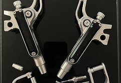 Trickstuff Direttissima Bremspumpen Silber/Schwarz inkl. Fitting und Frässchelle