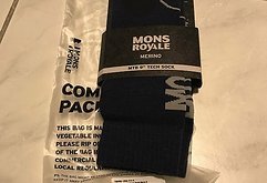 Mons Royale Merino Socken MTB Tech Sock 9" 39-41 dunkelblau NEU