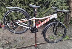 Ghost Lanao 24" Kinderrad weiß orange+Schutzbleche,Ständer,Flaschenhalter,TOP ZUSTAND