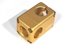 Brave Airbase BMX Dirt Vorbau 31,8 mm Lenkerklemmung 1 1/8 Zoll gold