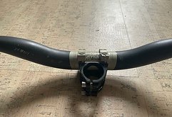 Renthal Lite Lenker & Apex Vorbau FATBAR CARBON lite Rise 40mm 31,8/740 mm Schwarz