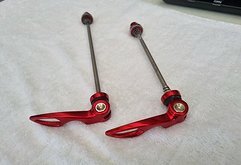 Satz Schnellspanner rot eloxiert