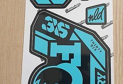 Nldesigns Decals Fox 36 Factory und Fox Float X2 Factory hellblau
