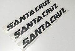 Santa Cruz V10 DH BIKE DECALS AUFKLEBER STICKER HOCHLEISTUNGFOLIE SCHWARZ GLÄNZEND
