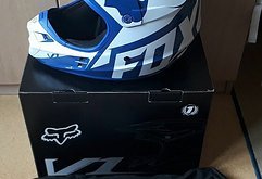 Fox V1 MX Motocross Helm Motorrad blau M 57-58cm