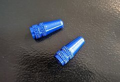 Ohne Marke 2x Ventilkappen SV blau/dunkelblau (1 Paar) NEU