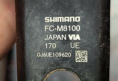 Shimano FC-M8100 Kurbel 12fach 170mm + 30T Kettenblatt + Innenlager