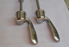 Shimano vintage Chrom Schnellspanner 100 + 135 mm DEORE XT M737 XTR M900