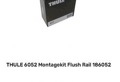 Thule Montagekit Flush Rail 186052 Ford Focus Turnier
