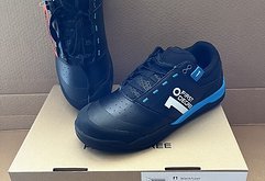 1° First Degree F1 schwarz cyan blau Schuhe MTB-Schuhe