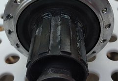 SRAM DUALDRIVE 3 X 8 32 L defekt Teilespender mit Schaltstift