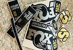 Gabeldecals Fox 36 Factory & Float DPX2 Aufkleber Satz - Kashima Gold/Silber