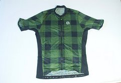Alé Trikot Gr. L grün-schwarz kariert - Super Qualität!