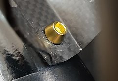 Ti-Suspension Flaschenhalterschrauben TITAN gold M5x15 NEU