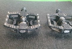 Crankbrothers Doubleshot 3, Hybridpedale, schwarz