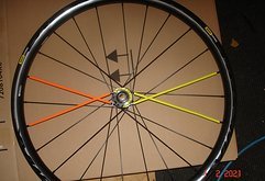 Laufräder speichencover 10 stück in orange oder in gelb
